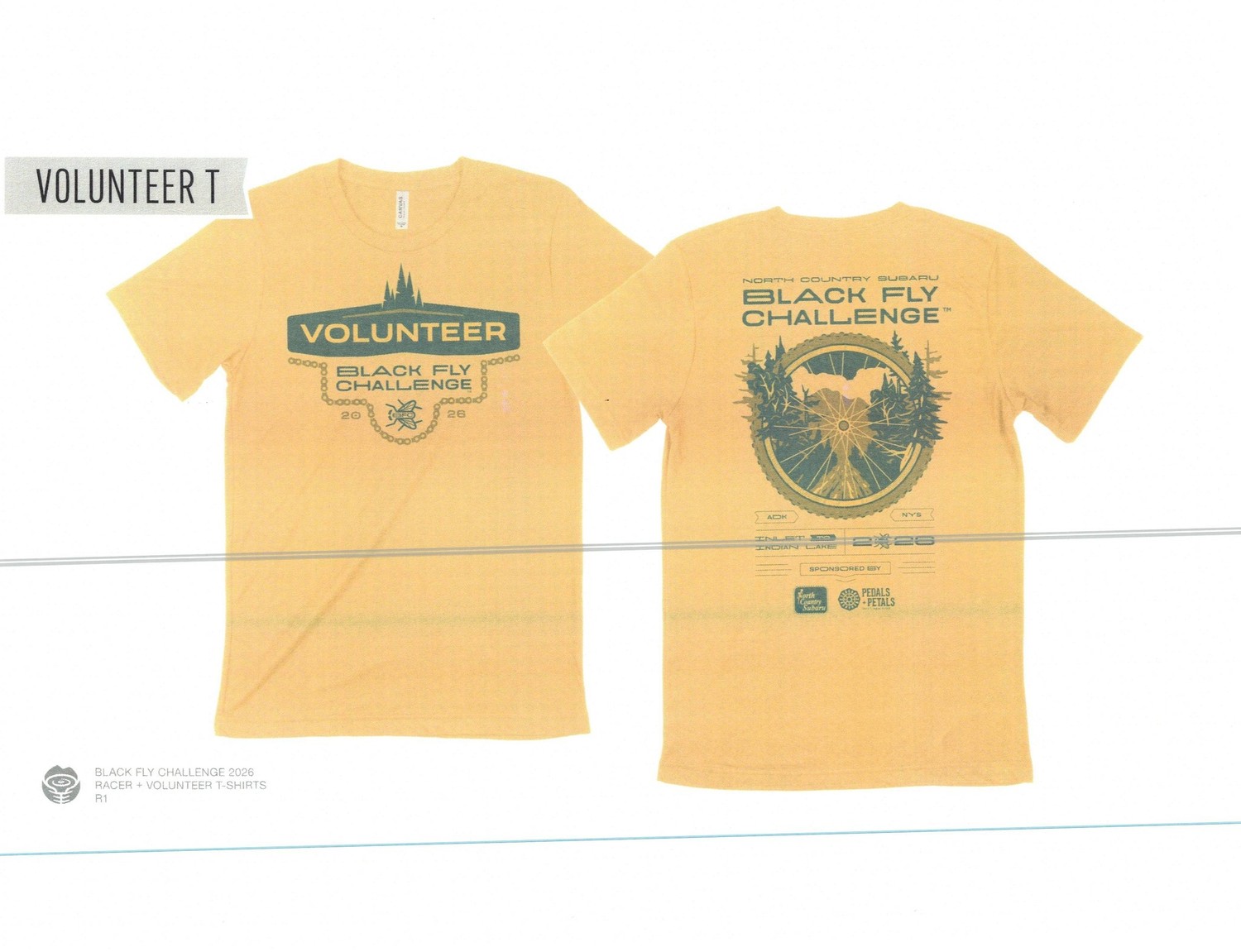 2026 Black Fly Challenge Volunteer T-shirts